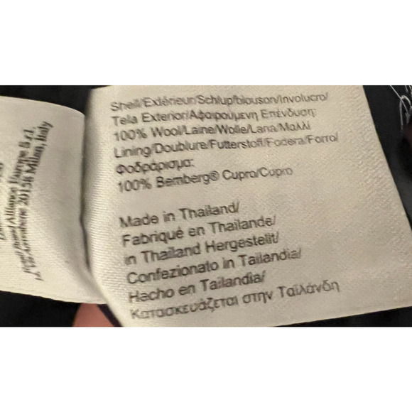 Brooks Brothers Mens Suit Jacket Size 42R Black Wool Vent Single Breasted Preppy - Picture 9 of 11